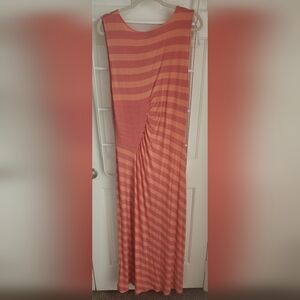 Shades of Orange Summer Maxi Dress